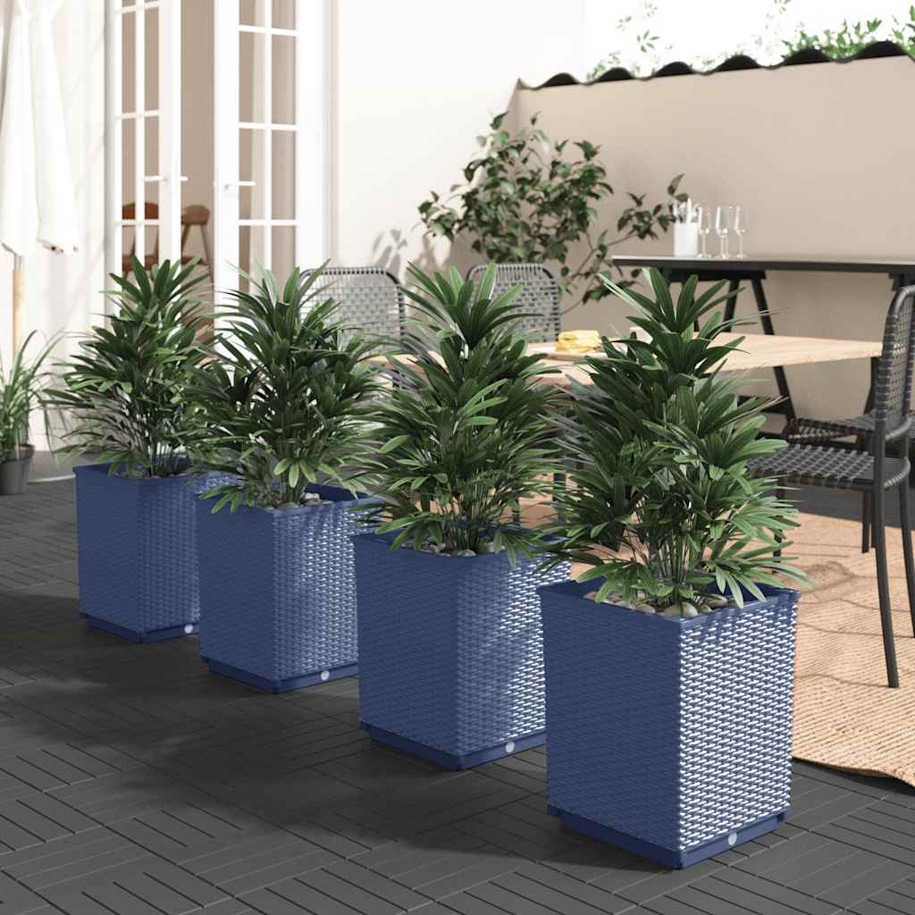 Planters 4 Pcs 30X30X37 Cm Polypropylene