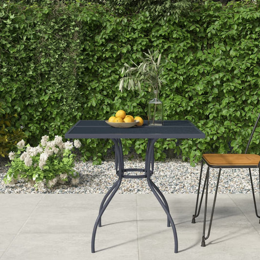 Garden Table Anthracite Steel Mesh