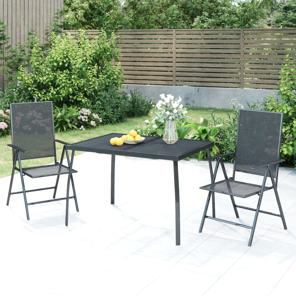 Garden Table Anthracite Steel Mesh
