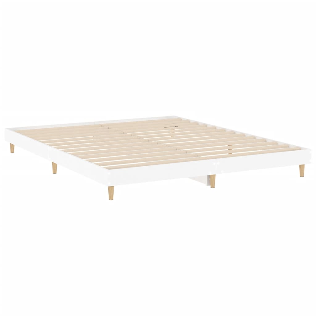 Bed Frame Without Mattress 183X203 Cm King Engineered Wood