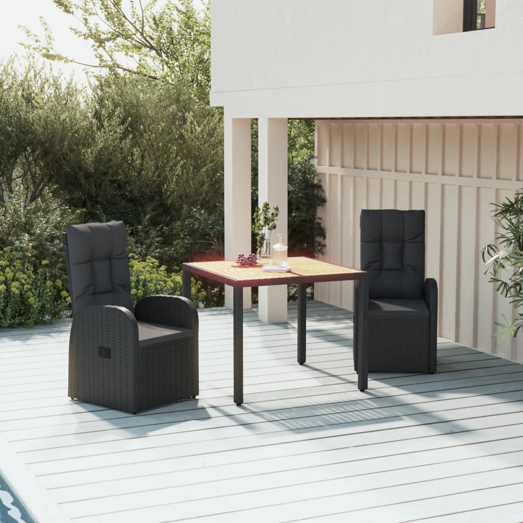 5 Piece Garden Dining Set With Cushions Grey Poly Rattan