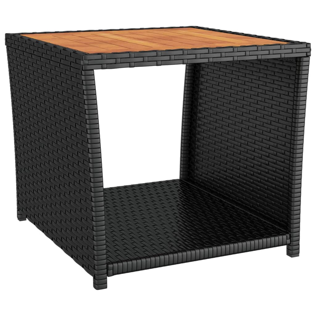 3 Piece Garden Lounge Set Poly Rattan&Solid Wood Acacia