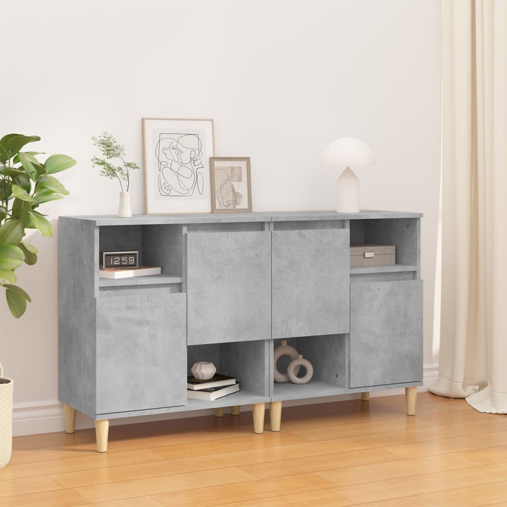 Sideboards 3 Pcs 60X35X70 Cm Engineered Wood