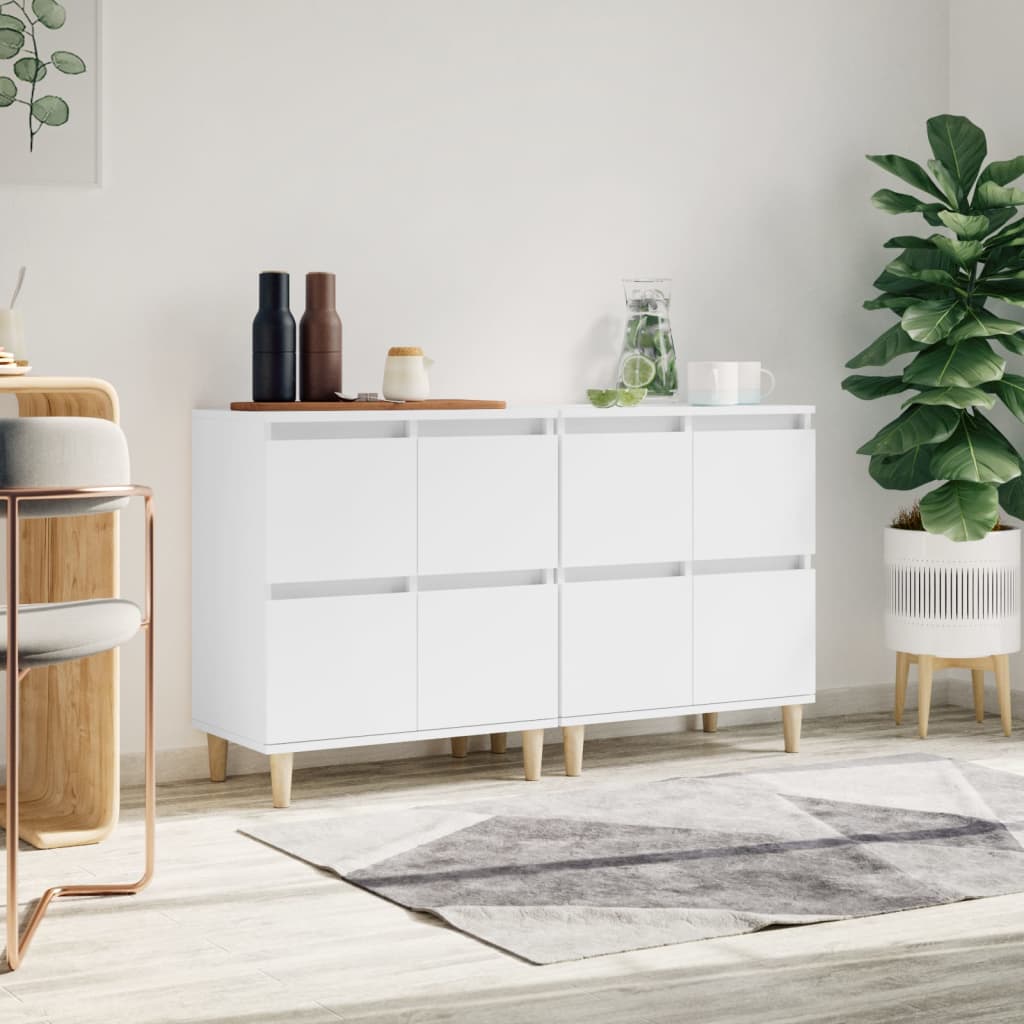 Sideboards 2 Pcs 60X35X70 Cm Engineered Wood