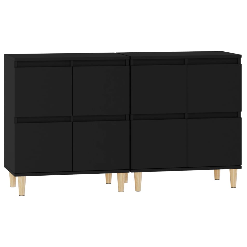 Sideboards 2 Pcs 60X35X70 Cm Engineered Wood