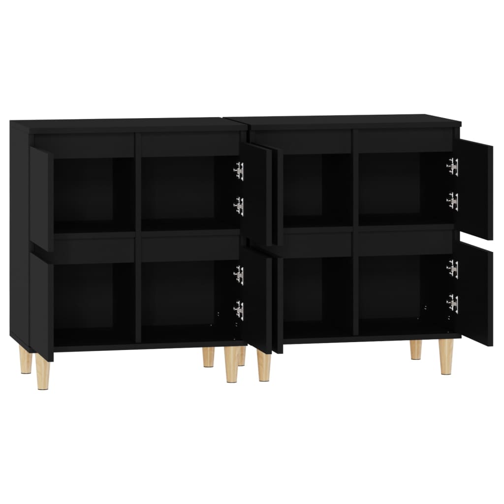 Sideboards 2 Pcs 60X35X70 Cm Engineered Wood