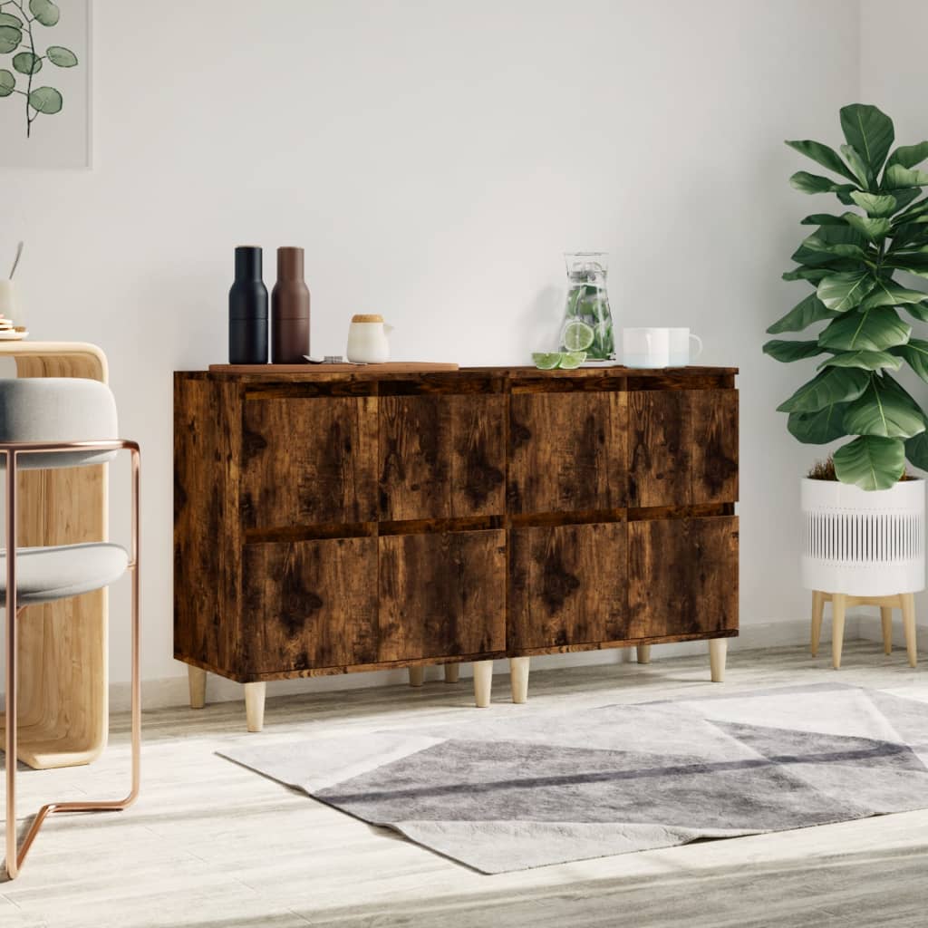 Sideboards 2 Pcs 60X35X70 Cm Engineered Wood