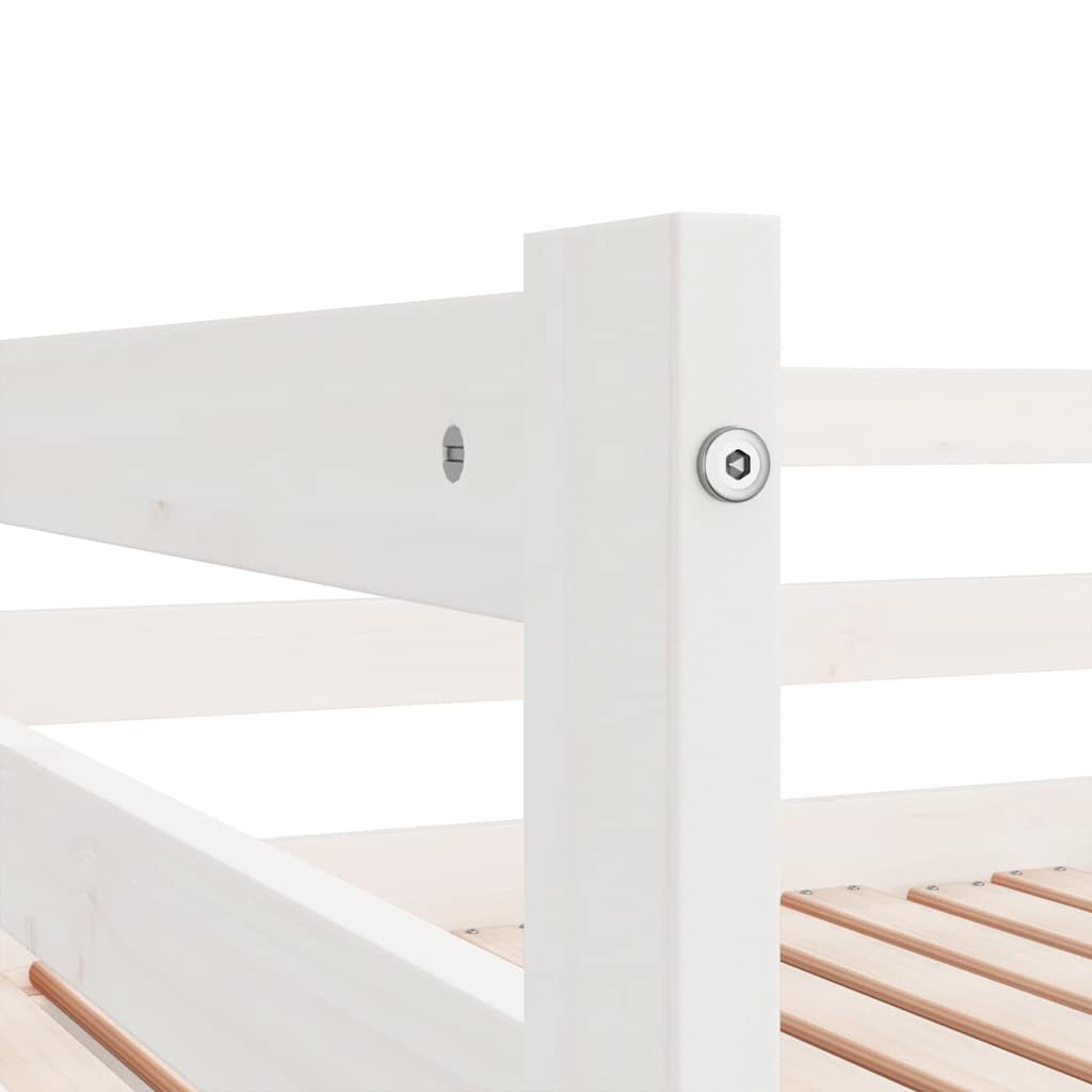 Pull-Out Day Bed Without Mattress White 2X(90X190) Cm