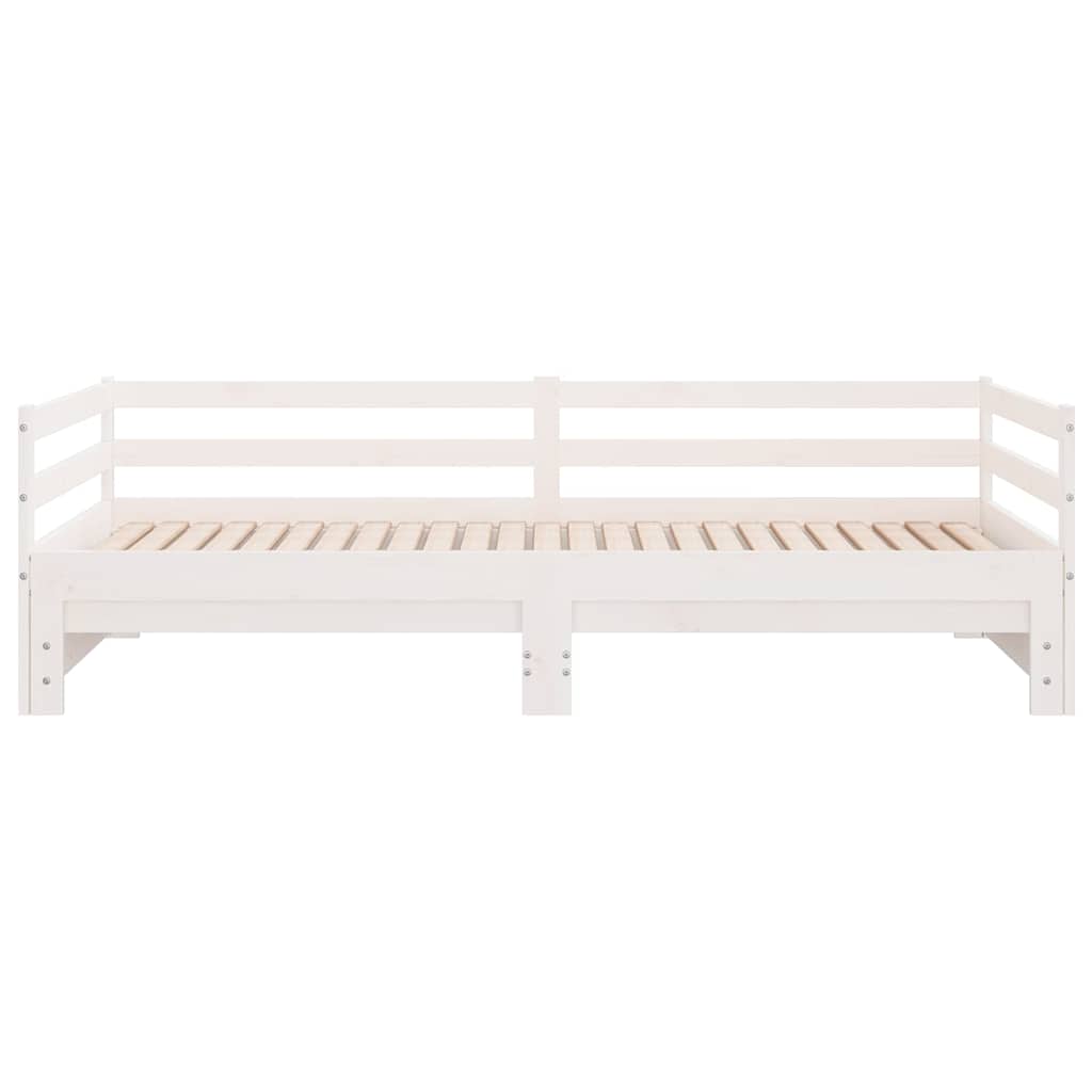 Pull-Out Day Bed Without Mattress White 2X(90X190) Cm