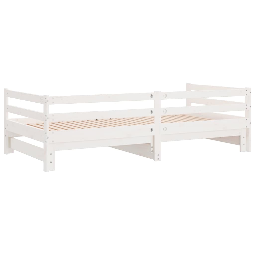 Pull-Out Day Bed Without Mattress White 2X(90X190) Cm