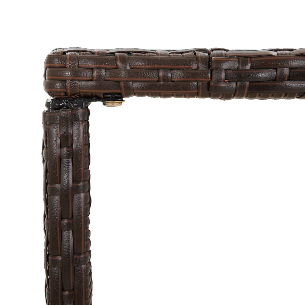 9 Piece Garden Bar Set Poly Rattan