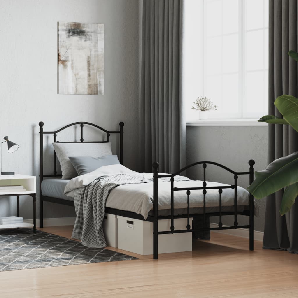 Metal Bed Frame Without Mattress King Single