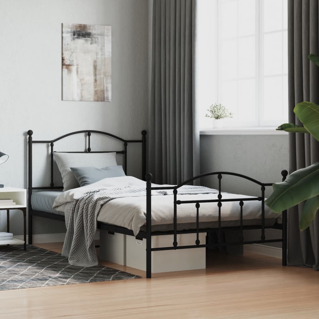 Metal Bed Frame Without Mattress King Single