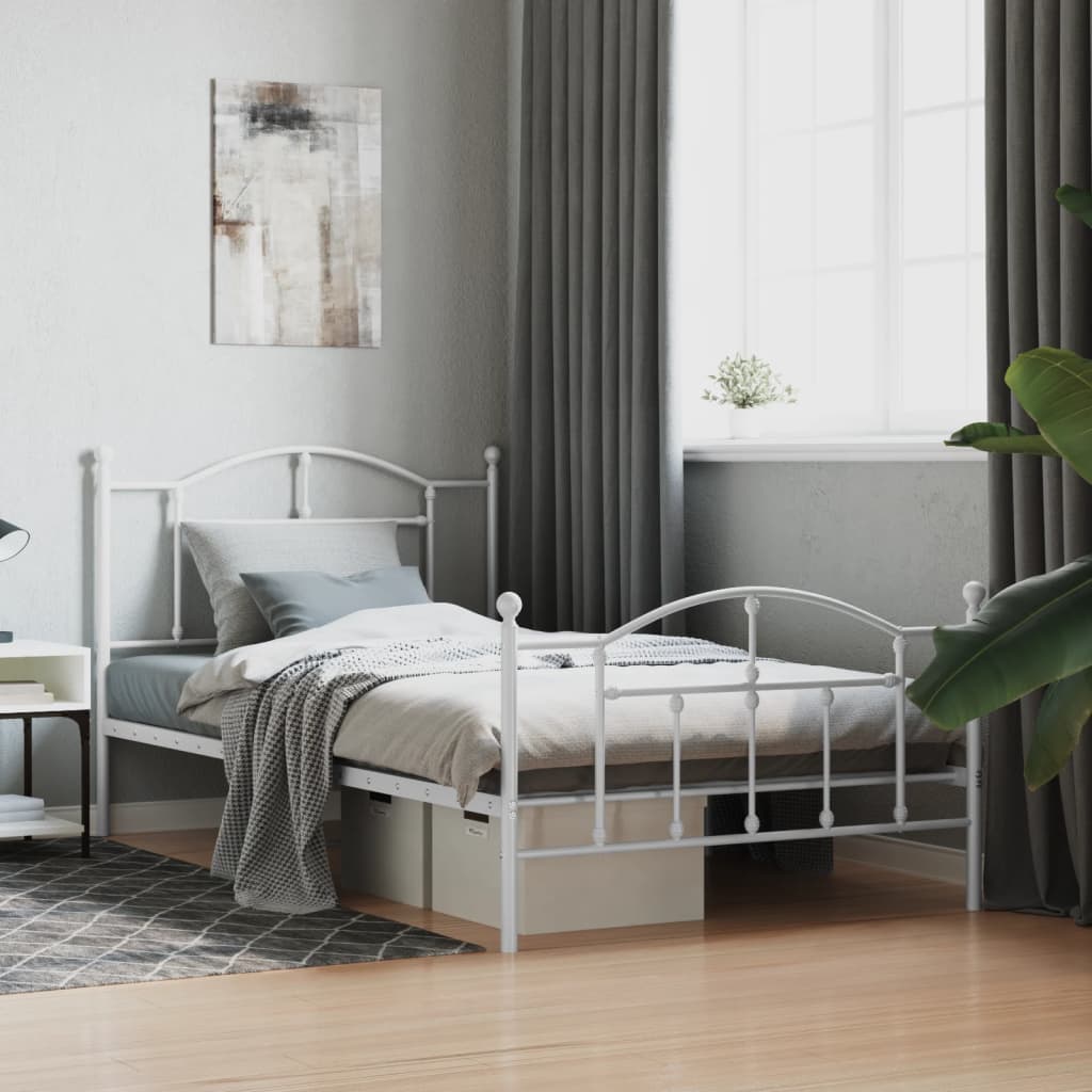 Metal Bed Frame Without Mattress King Single
