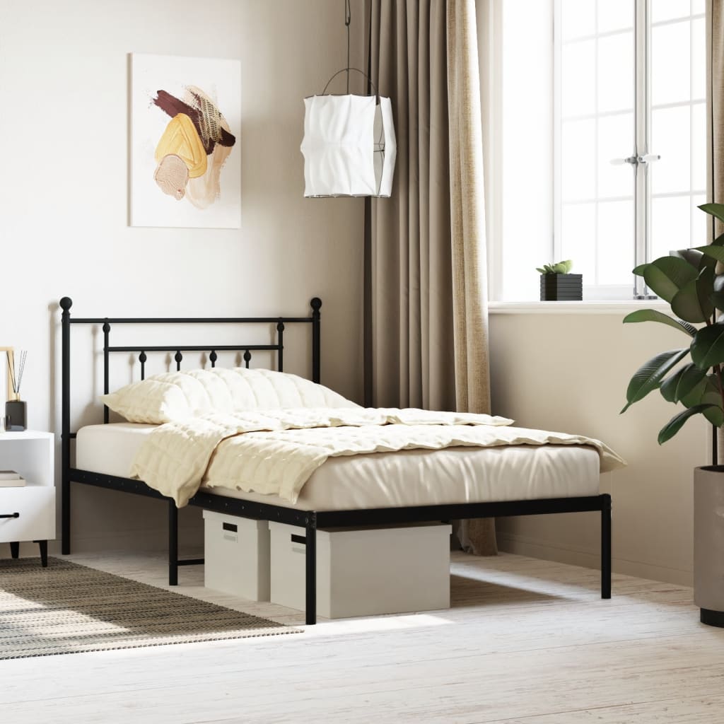 Metal Bed Frame Without Mattress