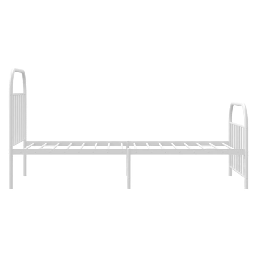 Metal Bed Frame Without Mattress With Footboard King Single