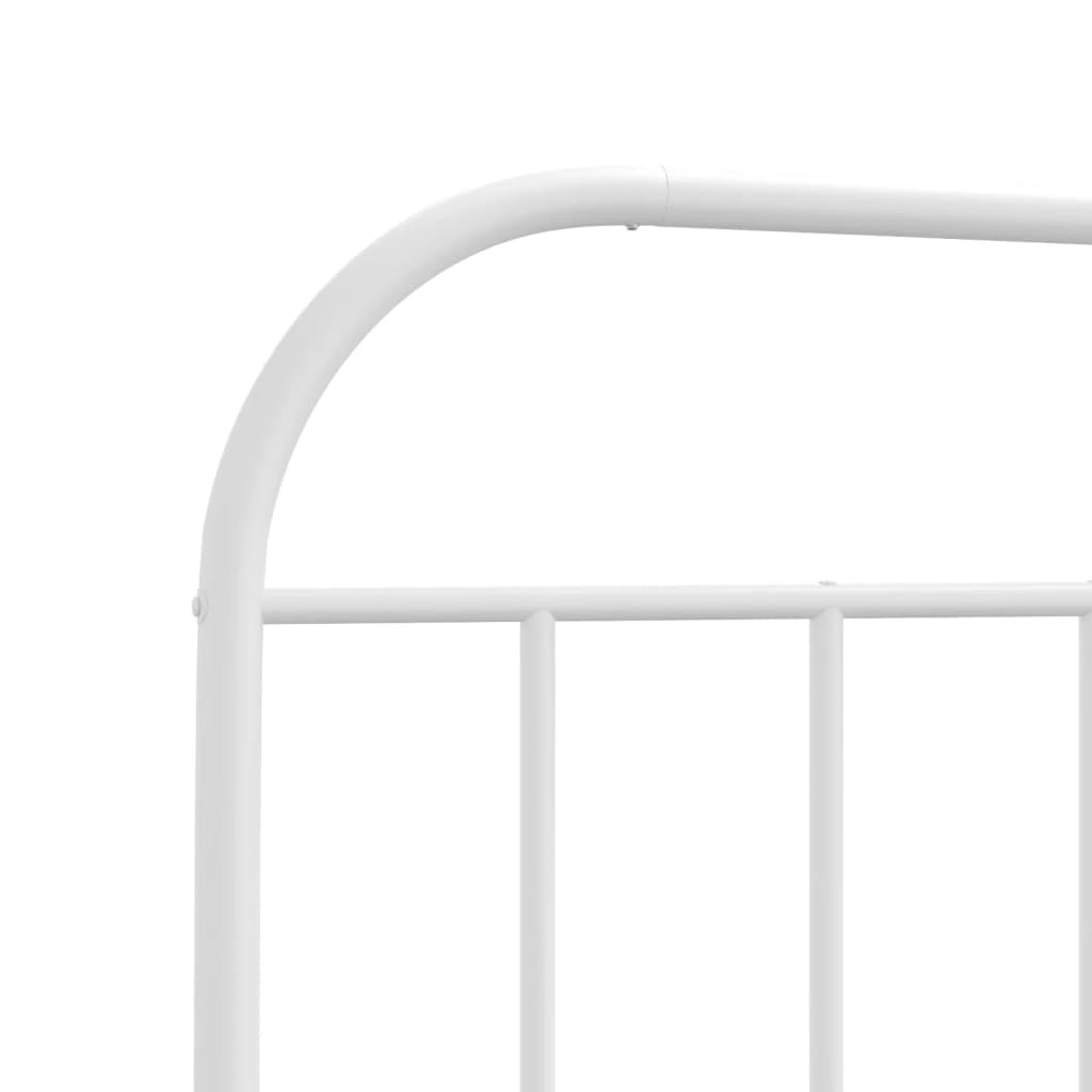 Metal Bed Frame Without Mattress With Footboard King Single