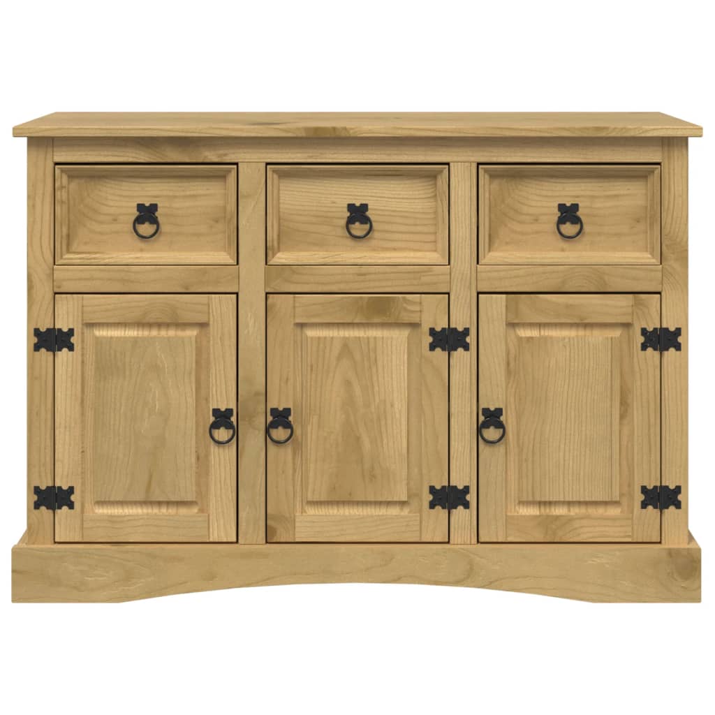 Sideboard "Corona" 115X43X79.5 Cm Solid Wood Mexican Pine