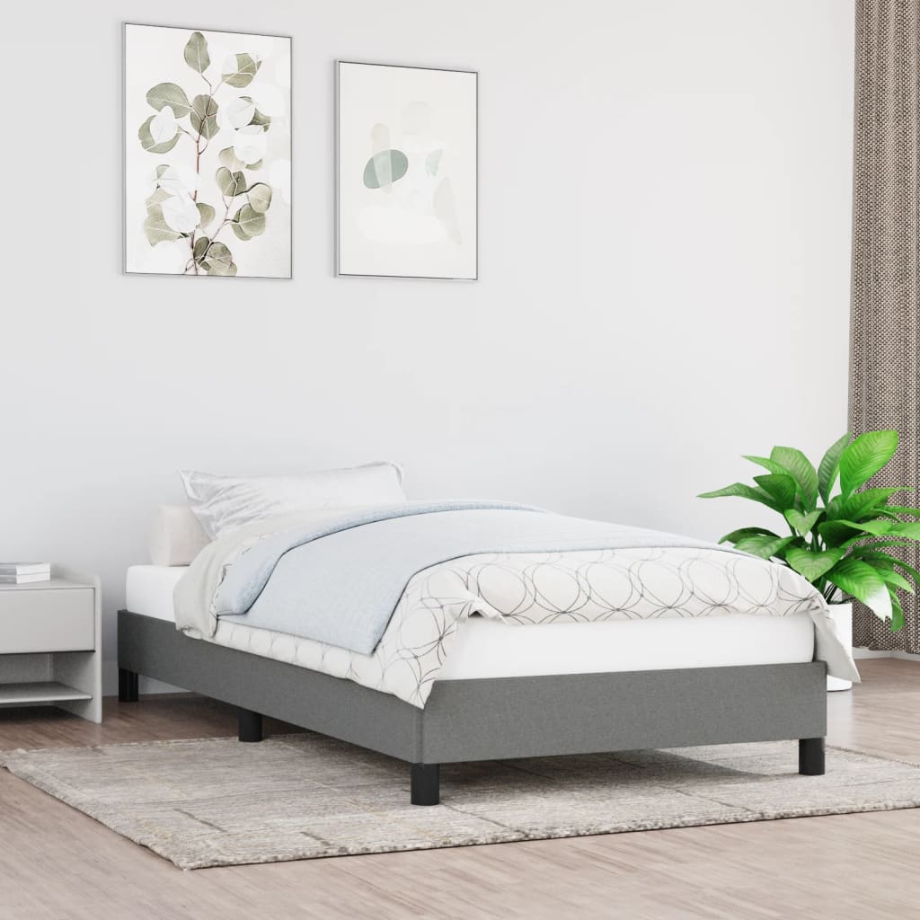 Bed Frame Without Mattress 137X187 Cm Double Fabric