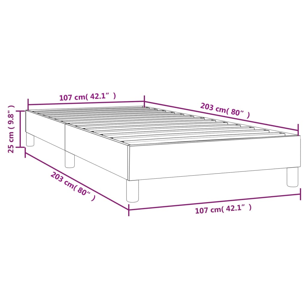 Box Spring Bed Without Mattress Fabric