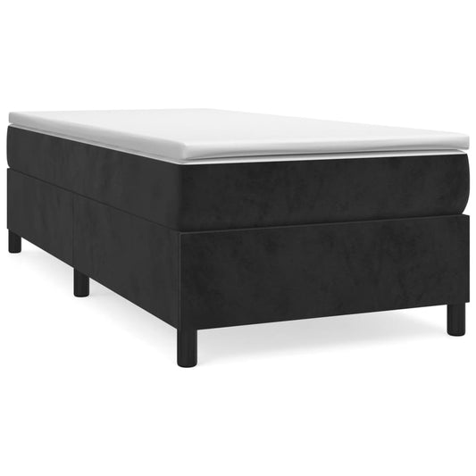 Box Spring Bed Without Mattress Velvet