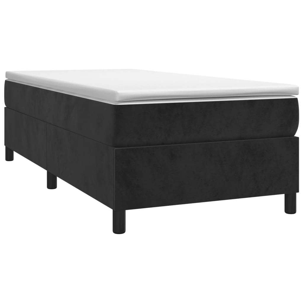 Box Spring Bed Without Mattress Velvet