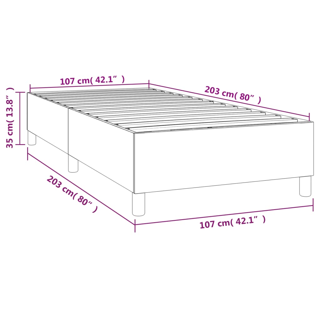 Box Spring Bed Without Mattress Velvet