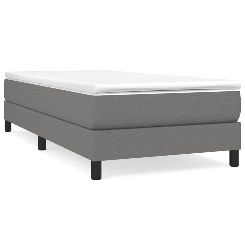 Box Spring Bed With Mattress 100X200 Cm Fabric