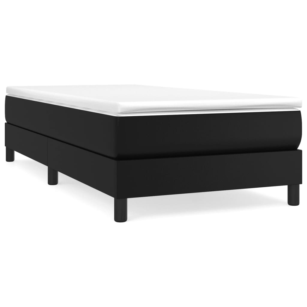 Box Spring Bed With Mattress 100X200 Cm Faux Leather