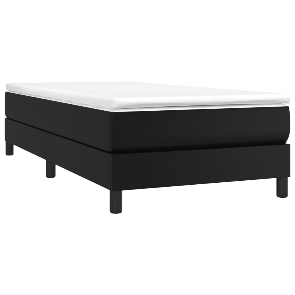 Box Spring Bed With Mattress 100X200 Cm Faux Leather