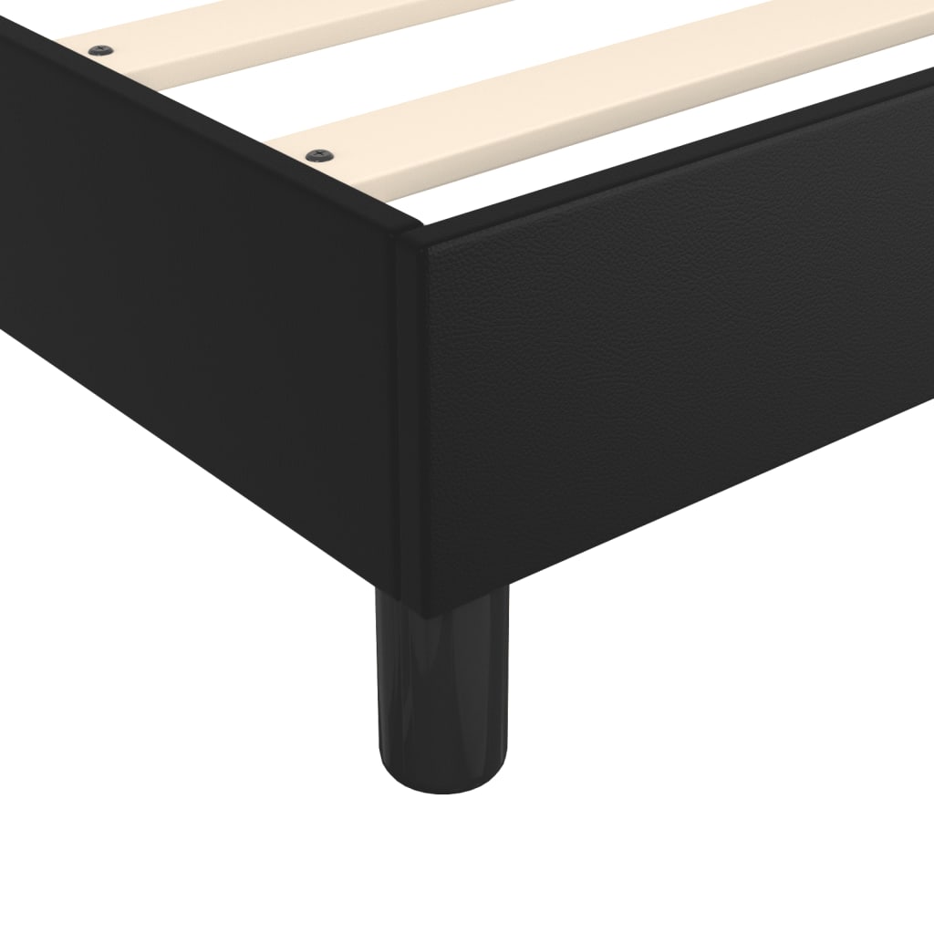 Box Spring Bed With Mattress 100X200 Cm Faux Leather