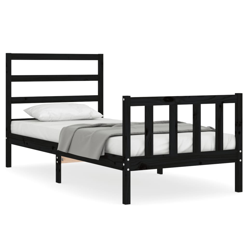 Bed Frame Without Mattress Solid Wood Pine