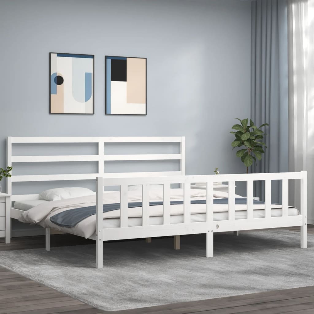 Bed Frame Without Mattress Solid Wood Pine