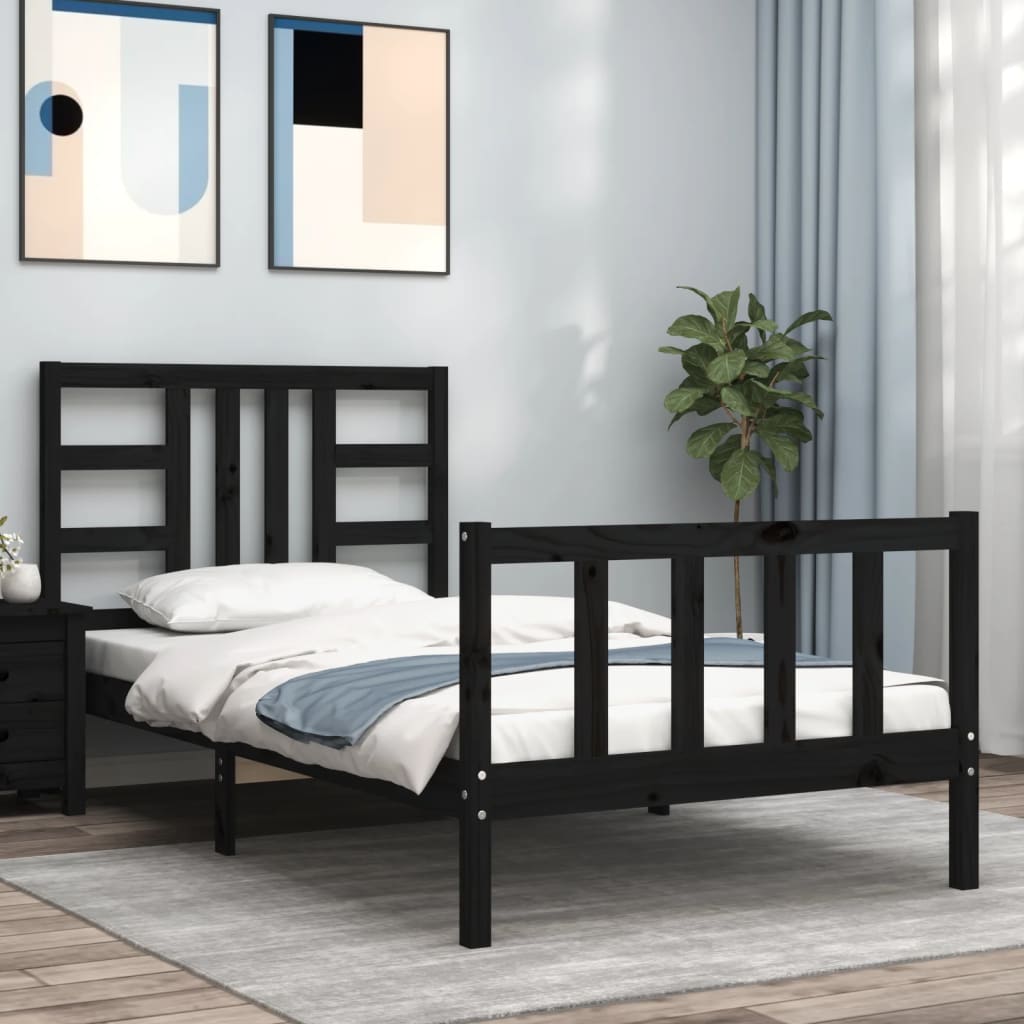 Bed Frame Without Mattress Solid Wood Pine