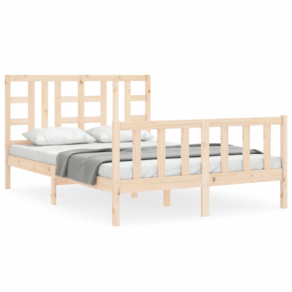 Bed Frame Without Mattress Solid Wood Pine