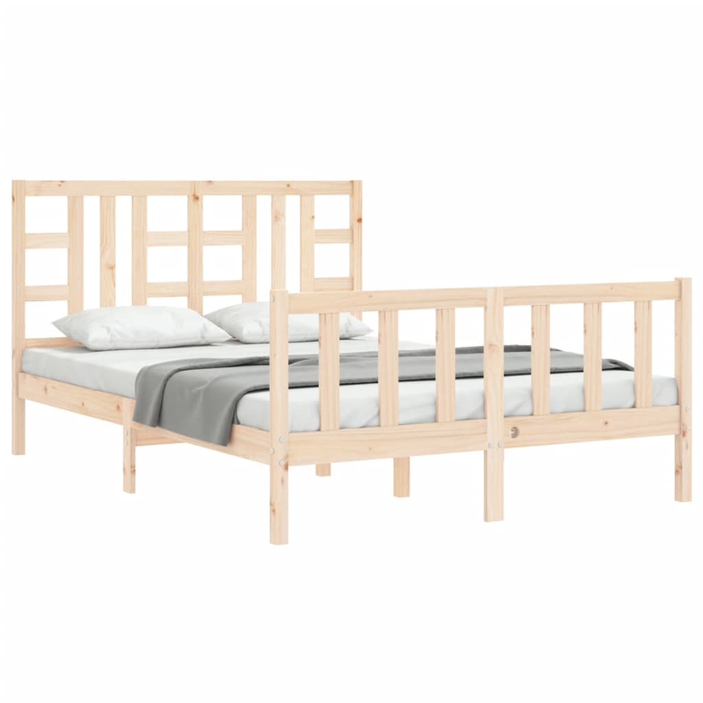 Bed Frame Without Mattress Solid Wood Pine