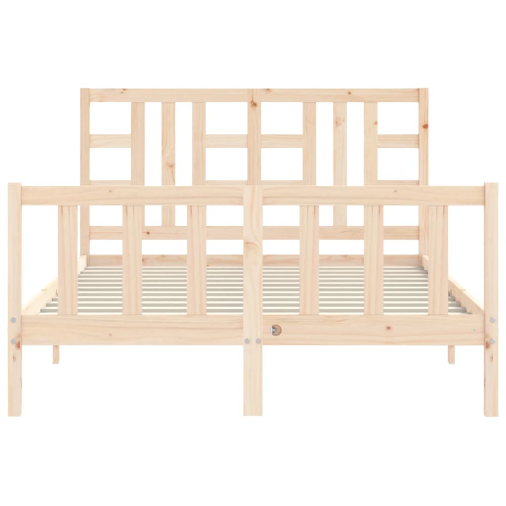 Bed Frame Without Mattress Solid Wood Pine