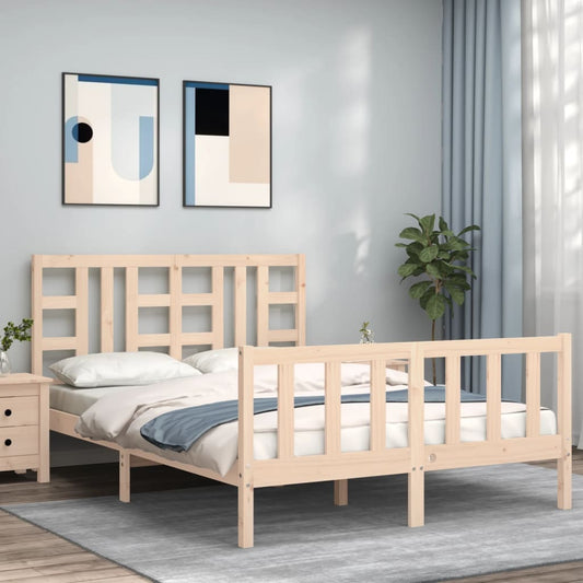 Bed Frame Without Mattress Solid Wood Pine
