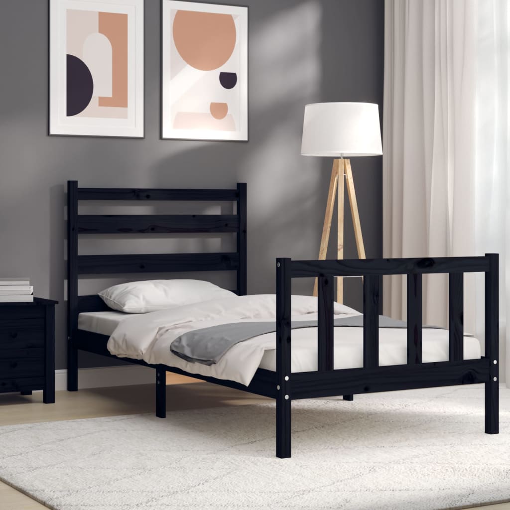 Bed Frame Without Mattress Solid Wood Pine