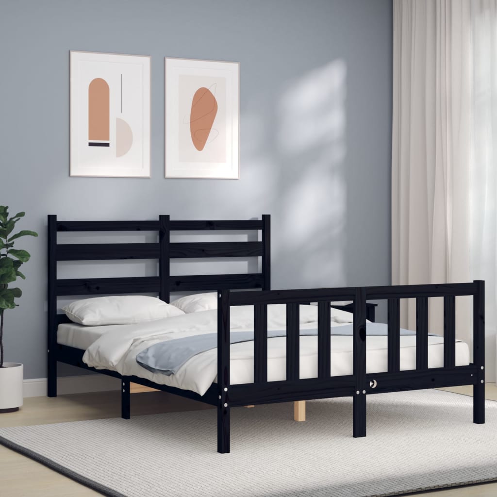 Bed Frame Without Mattress Solid Wood Pine