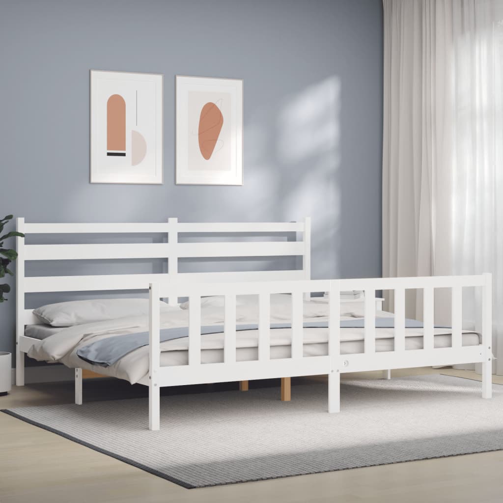 Bed Frame Without Mattress Solid Wood Pine