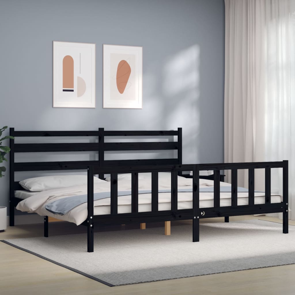 Bed Frame Without Mattress Solid Wood Pine