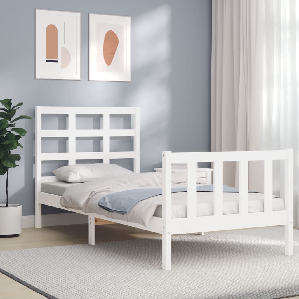 Bed Frame Without Mattress Solid Wood Pine