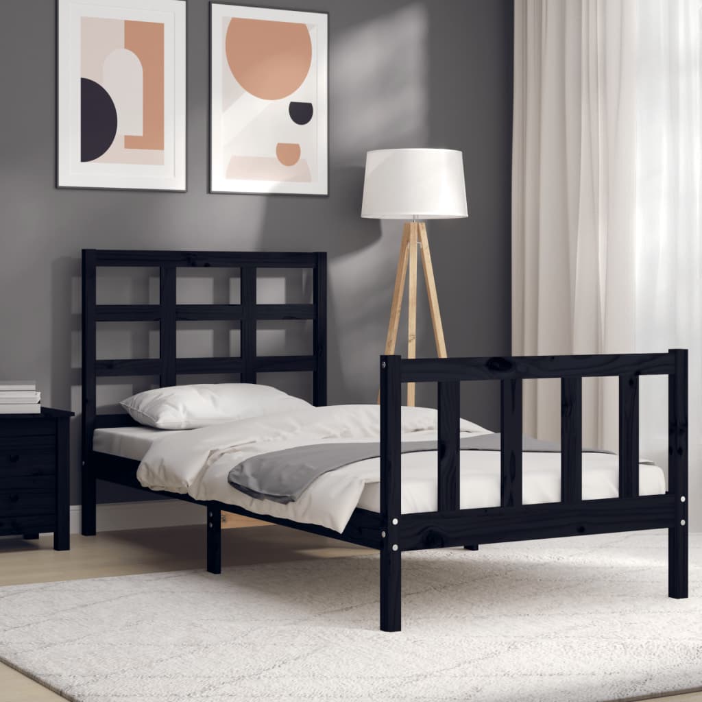Bed Frame Without Mattress Solid Wood Pine