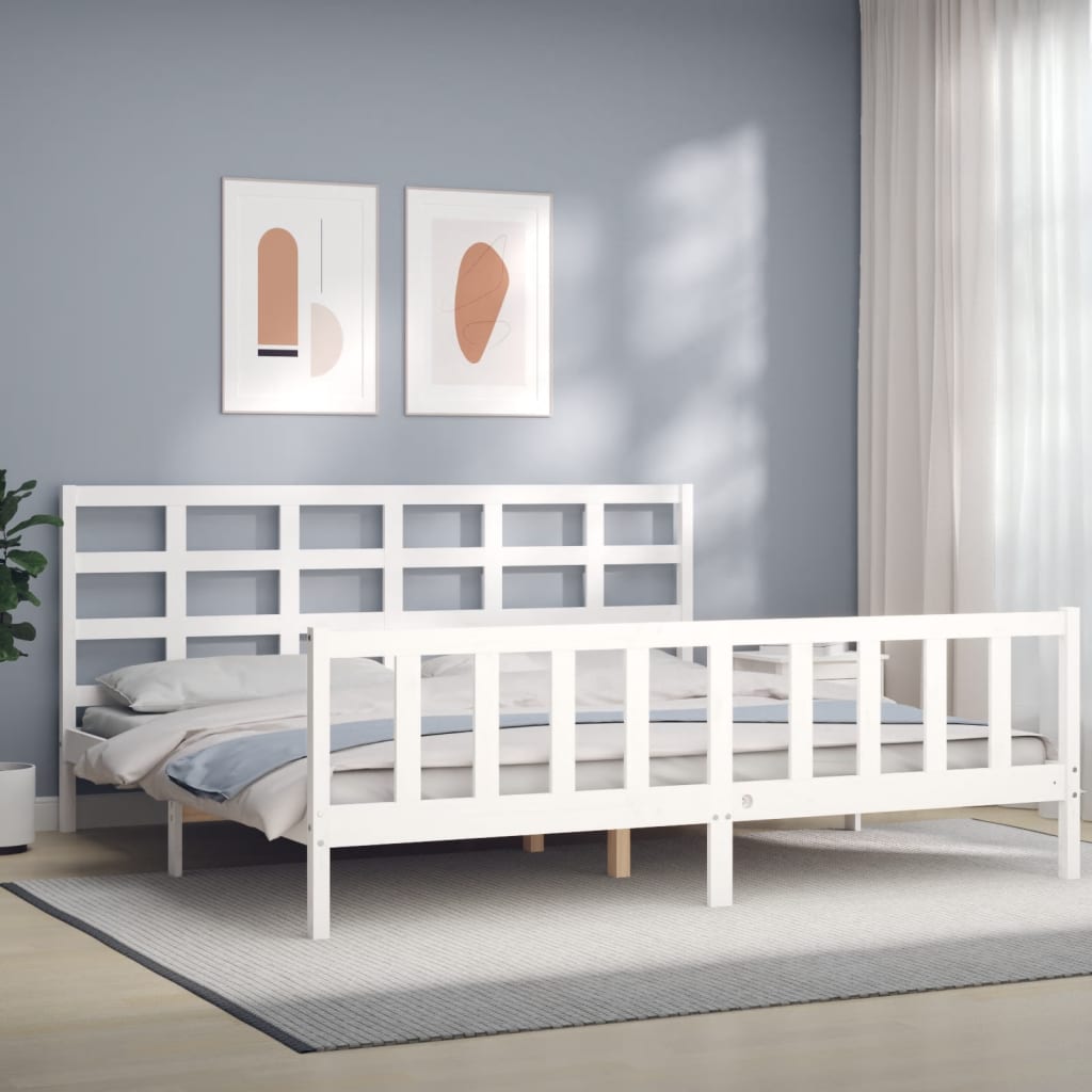 Bed Frame Without Mattress Solid Wood Pine