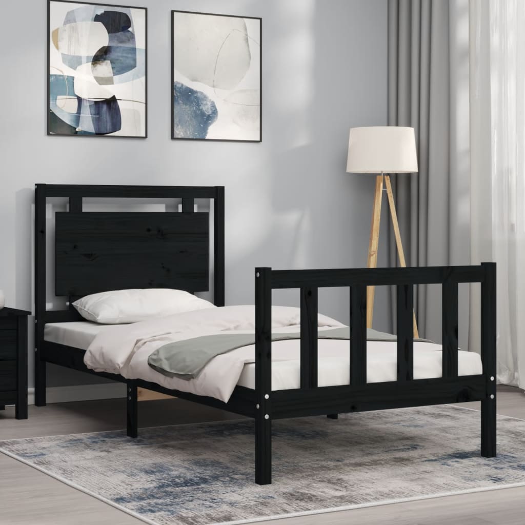 Bed Frame Without Mattress Solid Wood Pine