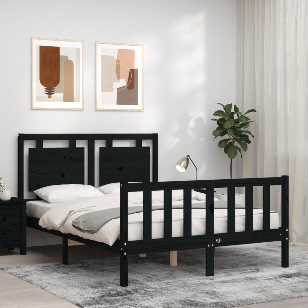 Bed Frame Without Mattress Solid Wood Pine