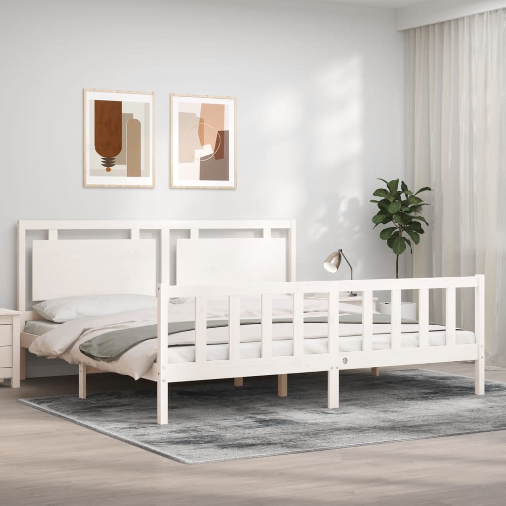 Bed Frame Without Mattress Solid Wood Pine