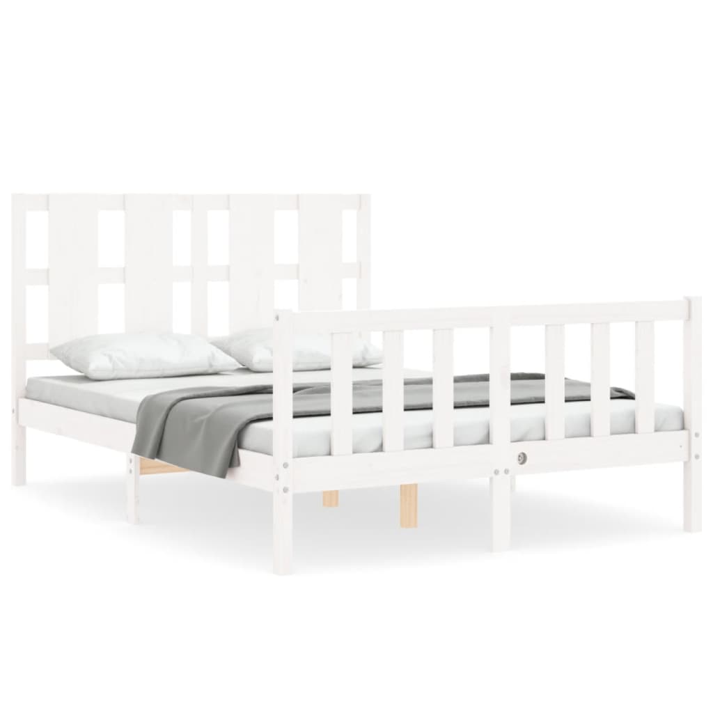 Bed Frame Without Mattress Solid Wood Pine