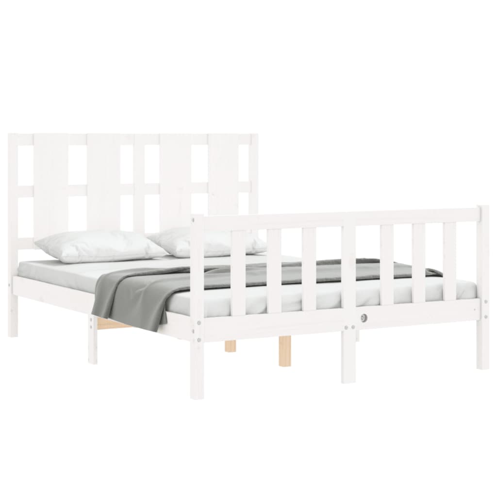 Bed Frame Without Mattress Solid Wood Pine